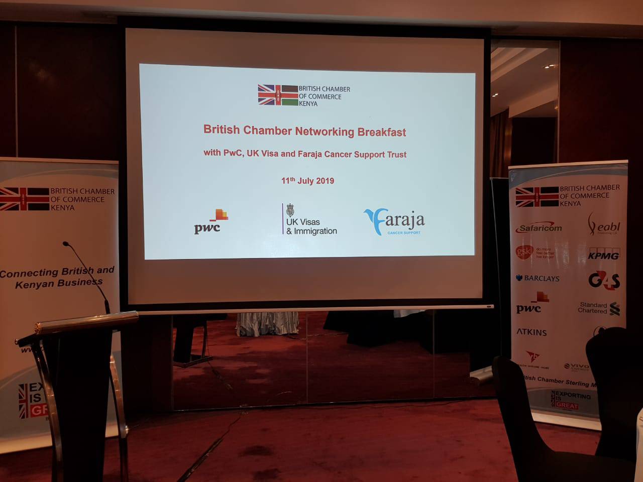 BCCK, PwC, UK Visa Process and Faraja Cancer support Networking Breakfast – 11th July 2019 2